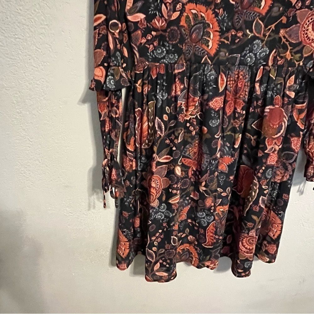 Loft Floral Paisley Printed Long Sleeve Dress - Picture 12 of 12